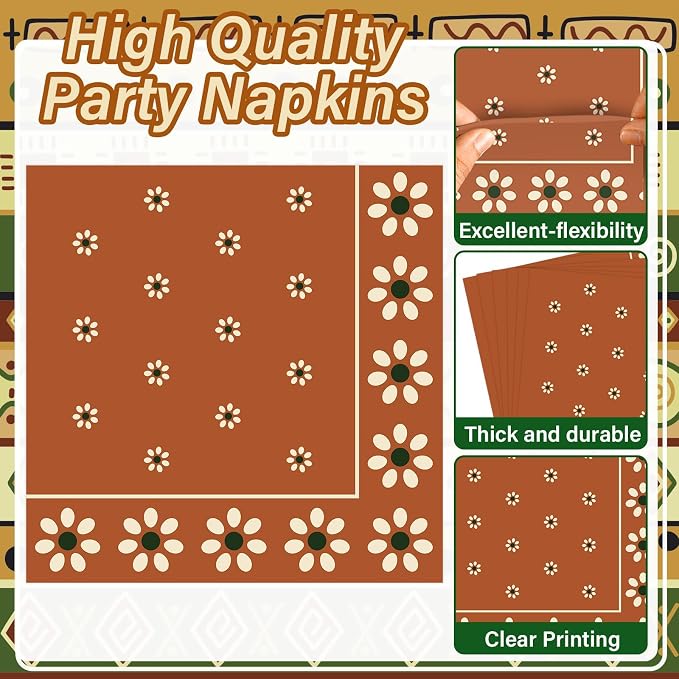 100 Pcs Cielito Lindo Plates Platos De Barro Mexicanos Mexican Party Plates and - Image 4