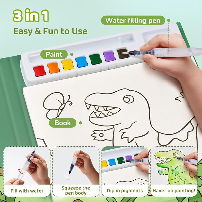 JoyCat Paint with Water Coloring Books - Image 3