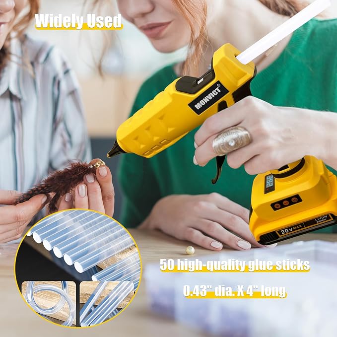 MONVICT Cordless Glue Gun for Dewalt 20V Battery - Image 5