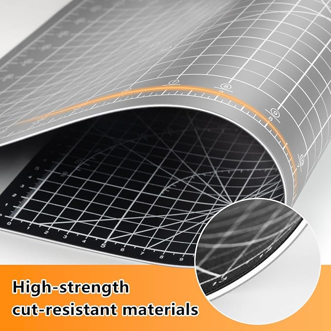 Ecraft Self Healing Cutting Mat 18x12 Inch A3, 5-Ply Double Sided Rotary - Image 4