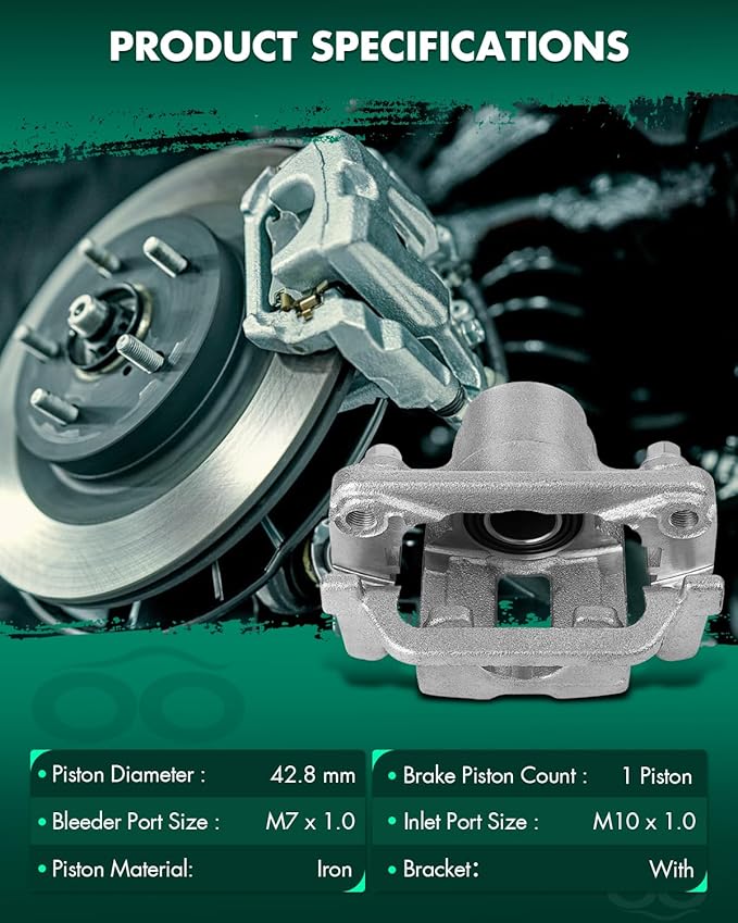 SCITOO 19B2792 19B2793 Disc Brake Calipers Assembly with Bracket Fit For Nissan 350Z 2003-2005,For Nissan Murano 2003-2007,For Nissan Quest 2004-2009