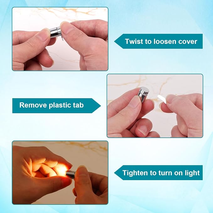 20pcs Miniature LED Lights, Warm White & Cool White Mini Electric Micro Tiny - Image 4
