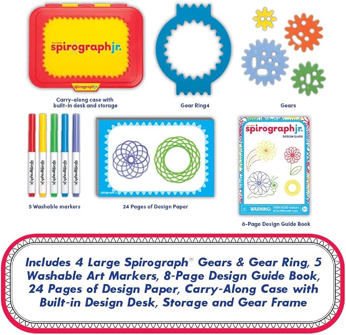 Spirograph Jr. — Jumbo Sized Gears Classic Retro Toy - Image 7