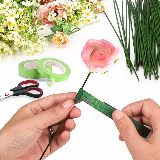 80Pcs Floral Wire, 30cm/11.8in Length 3mm/0.12in Diameter Floral Stems - Image 6
