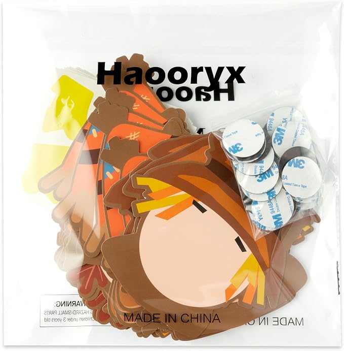 Haooryx DIY Fall Scarecrow Magnet Craft Kit - Image 8