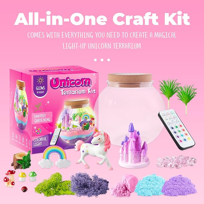 JOYEEMAX Unicorn Light-Up Terrarium Kit - Image 2
