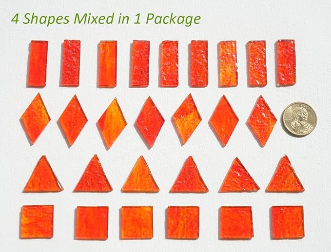 Large Textured Glass Mosaic Tiles - Image 5