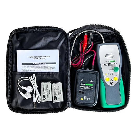 Professional Automotive Circuit Tracer - 6-42V Short & Open Finder with Adjustable Probe | Car Wire Tracker for Short Circuit Detection, Broken Wires & Current Leaks | Electrical Diagnostic