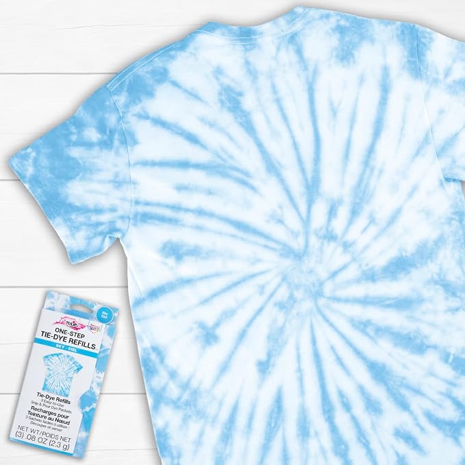 Tulip One-Step Tie-Dye Kit, 3 Fabric Dye Refill Packs - Image 5