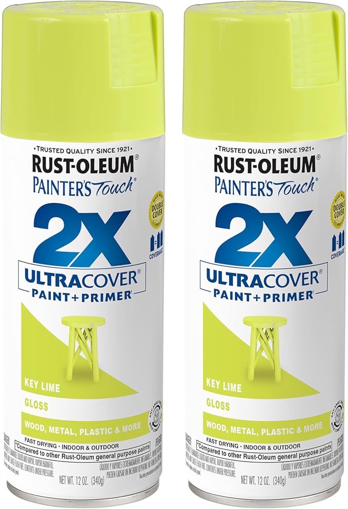 Rust-Oleum 334036-2PK Painter's Touch 2X Ultra Cover Spray Paint, 12 oz by Rust-Oleum