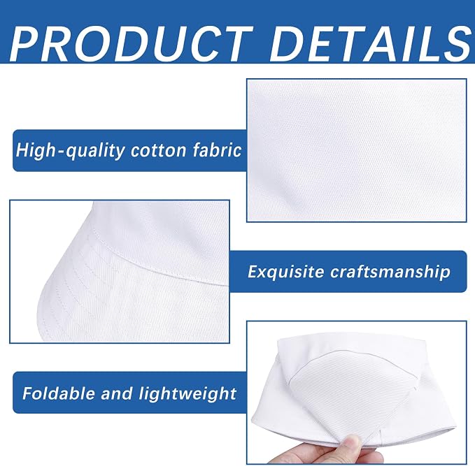 Bucket Hats Bulk Solid Color DIY Blank Hat Bucket Hats - Image 3