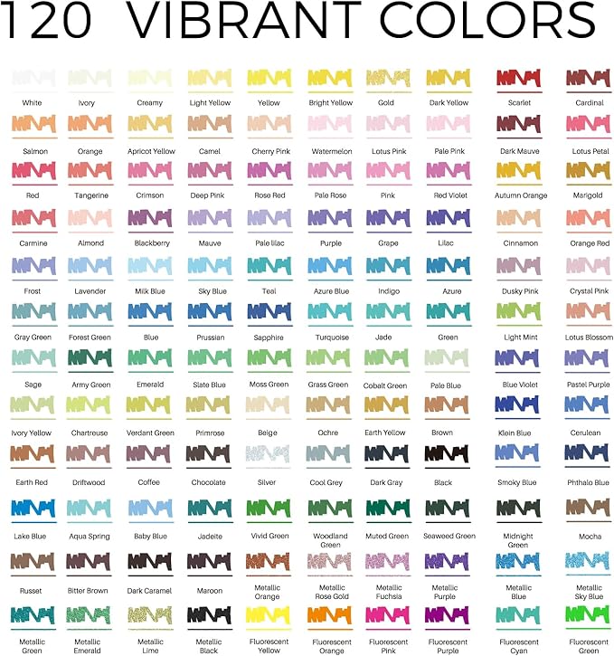 Artecho Acrylic Paint Markers 120 Colors - Image 2
