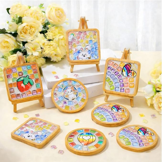GHAHILI 3 Sets DIY Glass Mosaic Tiles - Image 2