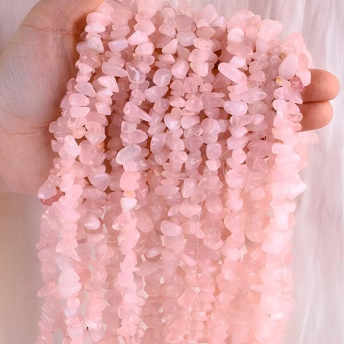 200pcs Natural Chip Stone Beads Gemstone Healing Crystal Loose Rocks Bead | - Image 3