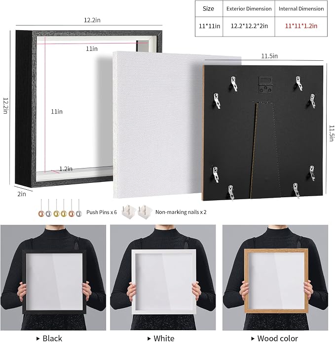 11x11 Shadow Box Picture Frame - Image 3