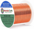 Mandala Crafts 16 Gauge Copper Tone Anodized Aluminum Craft Wire, 100 FT | by MandalaCrafts