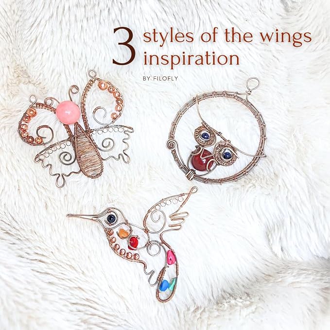 Filofly DIY Jewelry Kits, Spread The Wings Make Your Own Wire Wrapping and - Image 3