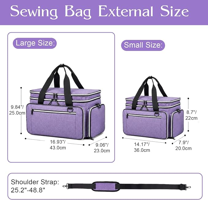 Anitor Large Size Sewing Supplies Organizer, Double Layer Sewing Storage - Image 2