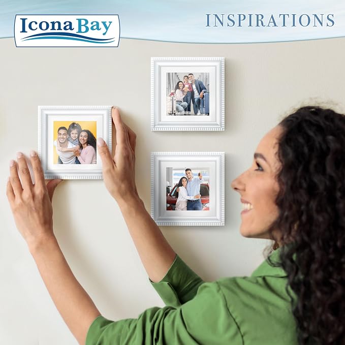 4x4 Picture Frames with 3x3 Mat, 6 Pack, Contemporary, Inspirations | These - Image 8