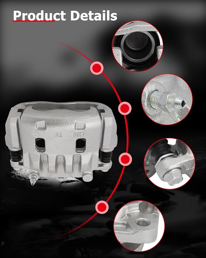 cciyu 19B2683 19B2682 Front Left & Right Brake Calipers With Bracket For Saab For 9-2X 2005-2006,For Subaru For Impreza 2002-2016,For Subaru For Legacy 2003-2004