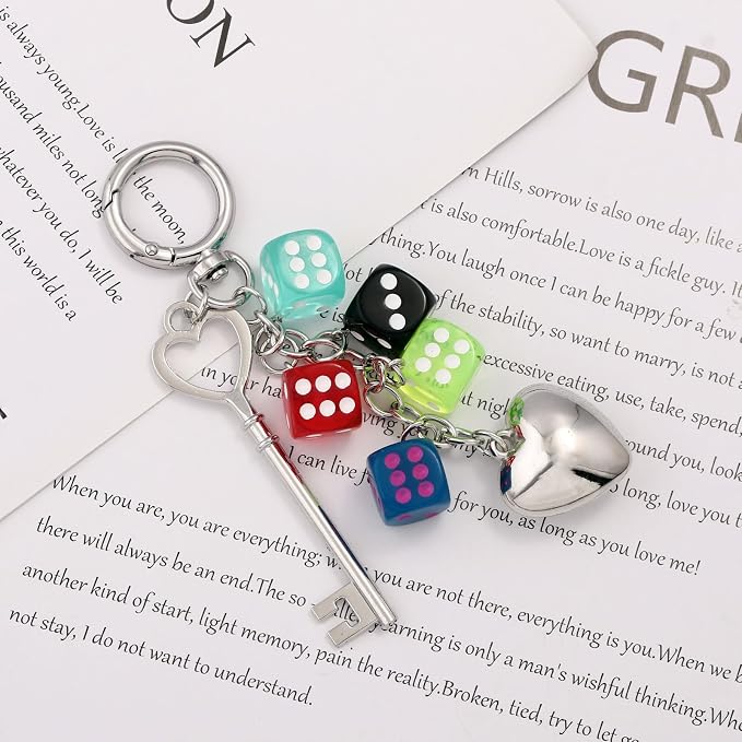 Dice Bag Charms Keychain for Women Men - Image 8