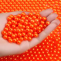 DUQGUHO 8mm Orange Beads for Jewelry Making Plastic Pearl Beads by DUQGUHO
