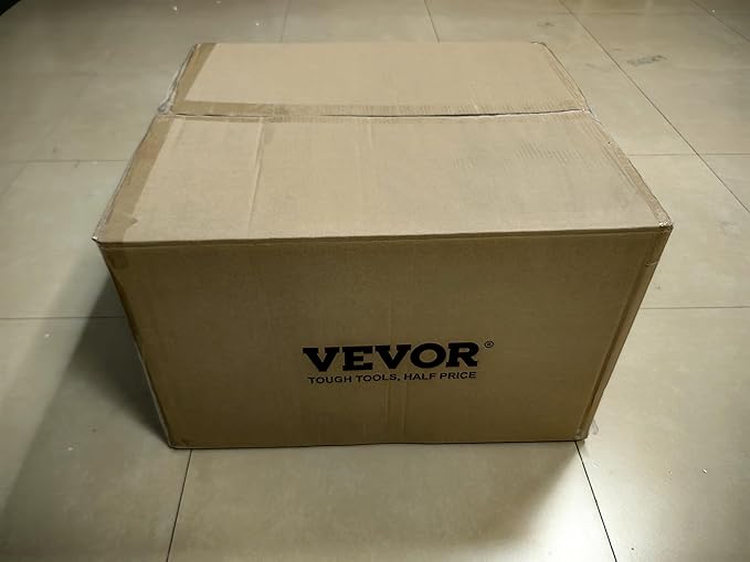 VEVOR Drain Cleaning Machine 100FT x 3/8 Inch, Sewer Snake Machine Auto Feed, Drain Auger Cleaner with 4 Cutter & Air-Activated Foot Switch for 2" to 4" Pipes, Orange, Black