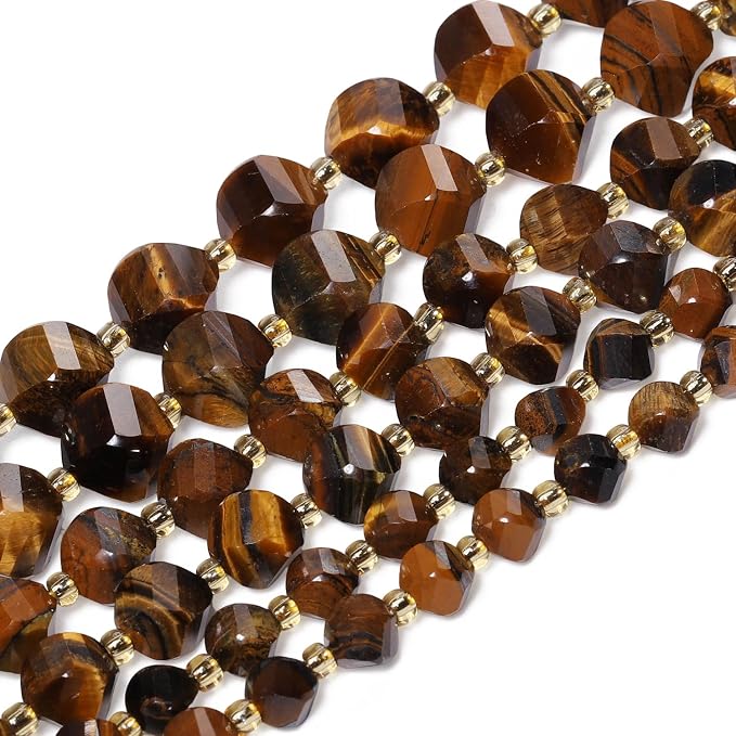42pcs Natural Tiger's Eyes Stone Beads - Image 6