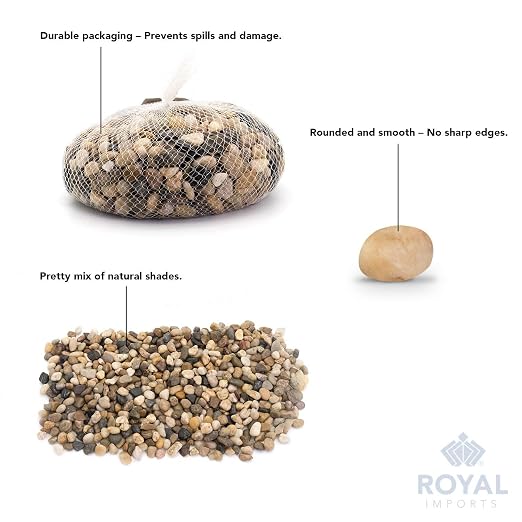River Rocks Decorative Ornamental Vase Filler 1"-1.5" Natural Aquarium Gravel 1 - Image 2