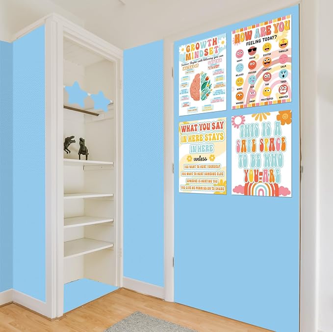 Inkspire Light Blue Bulletin Board Paper Roll, 14.8FTx18.5IN Large Reusable - Image 7