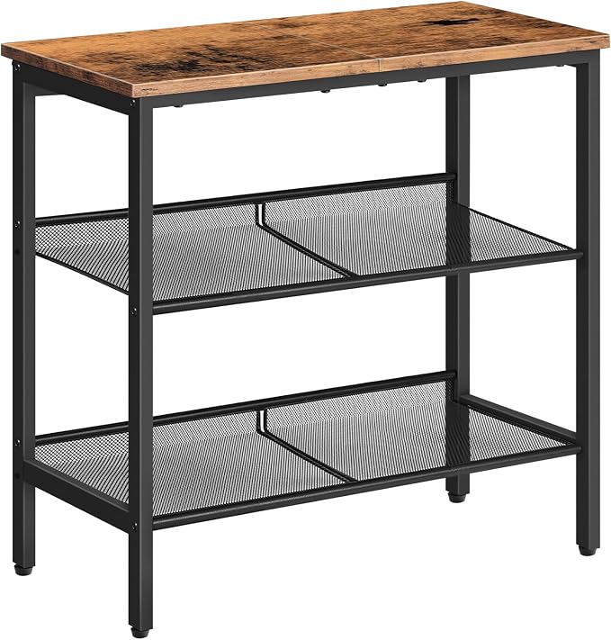 HOOBRO End Table, 3-Tier Narrow Side Table, Nightstand by HOOBRO