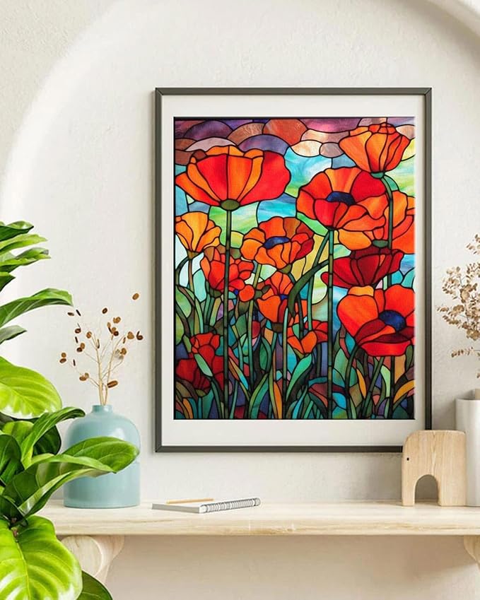 TOCARE Stained Glass Paint by Numbers Kit - Image 6