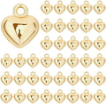 MARFOREVER 40 Pcs 18K Gold Heart Charms by MARFOREVER