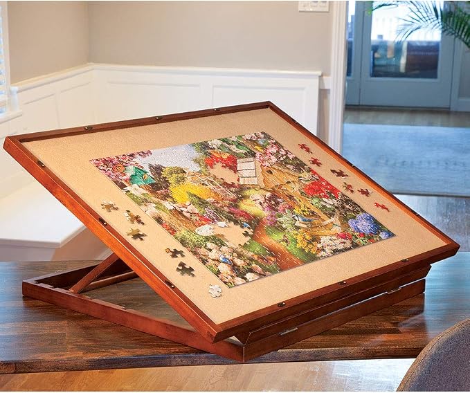 Bits and Pieces Deluxe Puzzle Easel Swivel Base Jigsaw Puzzle Board Non-Slip by BitsandPieces