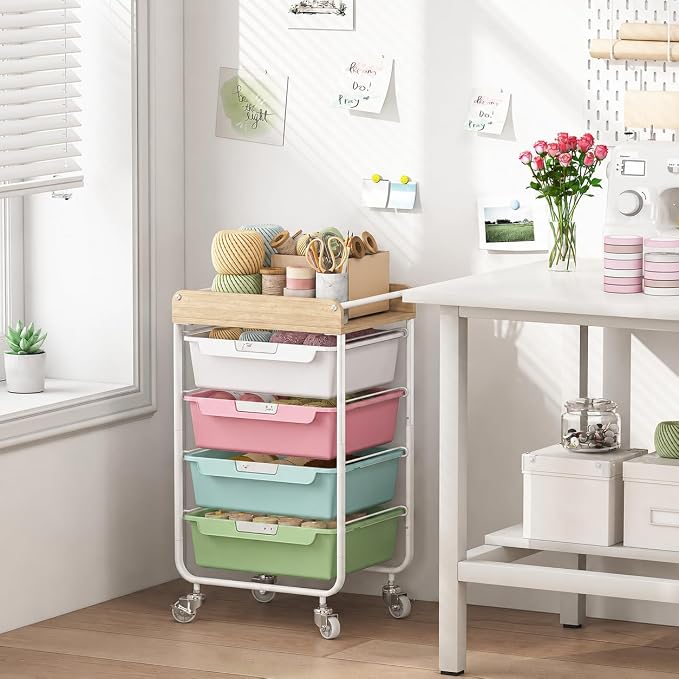 Rolling Craft Storage Cart - Image 2