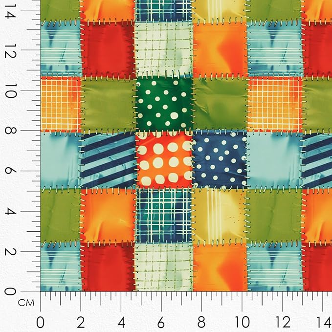 Daffodil Patchwork Cotton Fabric Panel – 6 Designs + Bonus Patchwork Sheet - Image 8