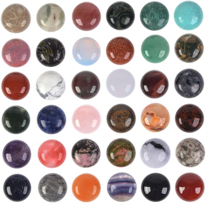 Wholesale Lot Multi-color Gemstone Round Oval Cab Cabochon by Justinstones