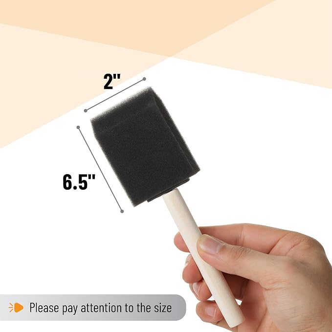 Bates- Foam Paint Brushes 2 Inch, 25 Pack - Image 3