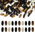 400Pcs Large Hole Barrel Wood Beads, BetterJonny 15x7mm 4 Colors Natural Wooden by BetterJonny