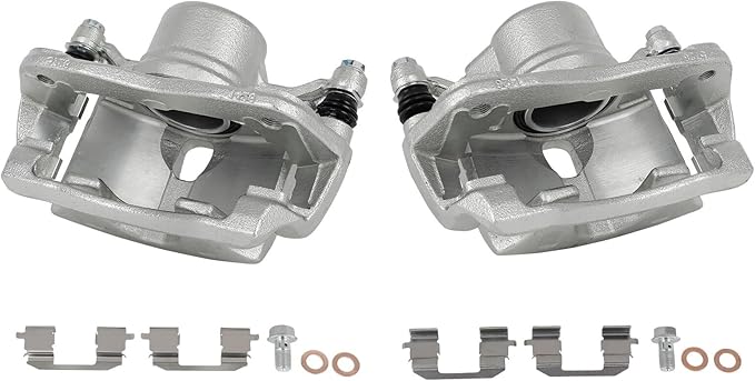 cciyu Front Left & Right Brake Calipers Assembly w/Bracket 19B2660 19B2661 For Acura For ILX,For Honda For Accord/For Civic/For CR-Z/For Fit