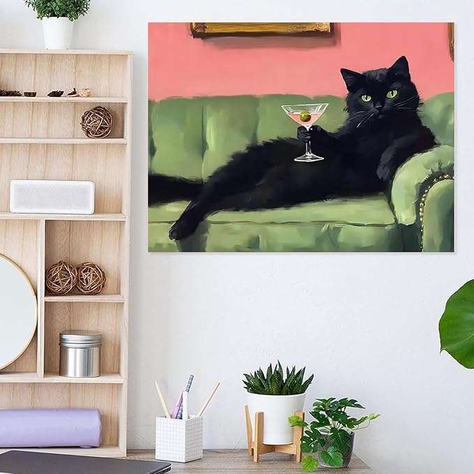EIBEILI Cat Diamond Art Kits for Adults-Diamond Painting Kits Wall Decor | - Image 2