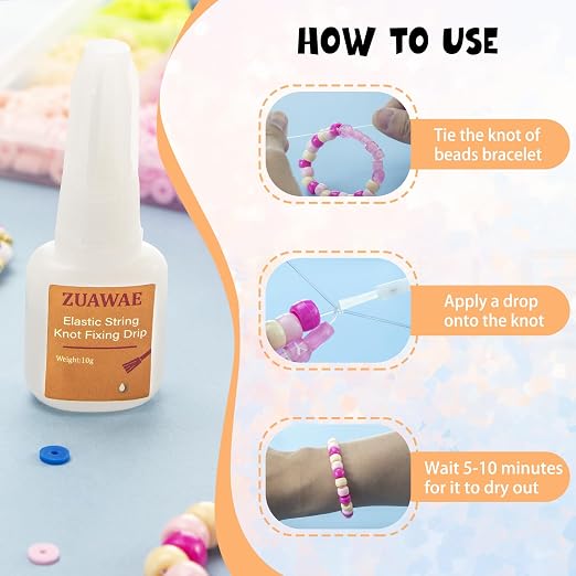 Jewelry Glue for Elastic String, Bracelet Glues Bracelet Supplies for - Image 3