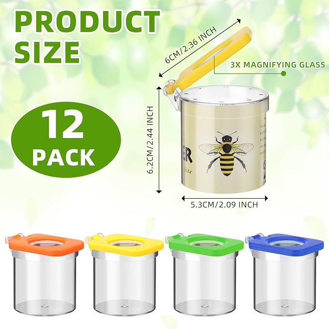 Halloscume 12 Pcs Insect Bug Viewer - Image 2