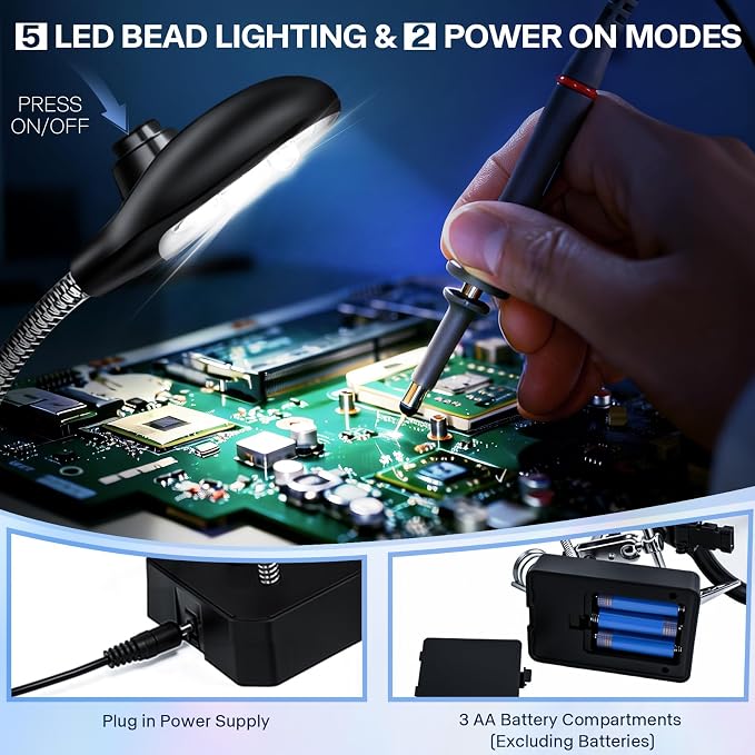 Helping Hands Magnifier Soldering Station - Image 5