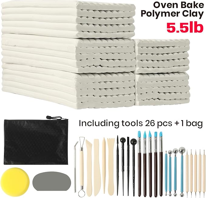 CALPALMY Oven Bake Polymer Clay 5.5lb - Image 2