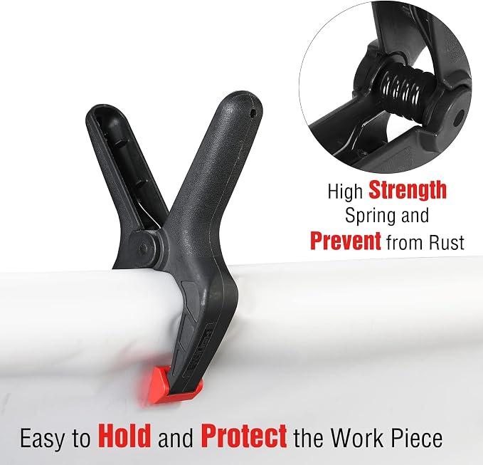 WORKPRO 16-Piece Nylon Spring Clamp Set-4pc 6-1/2", - Image 4