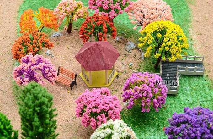 29pcs Mixed Model Trees, 1.5-4.8 inch, OrgMemory Fruit Trees, Ho Scale Trees - Image 6