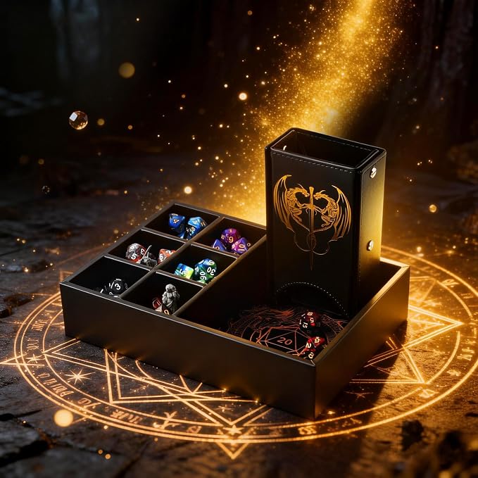 Grajar DND Dice Tray and Dice Tower - Image 2