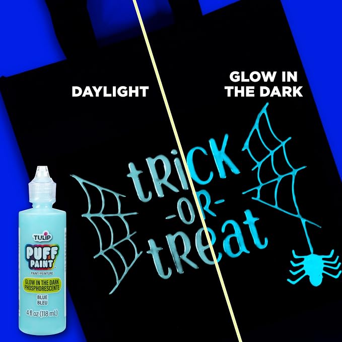 Tulip Puff Glow In The Dark Fabric Paint, Permanent Craft Paint - Image 5