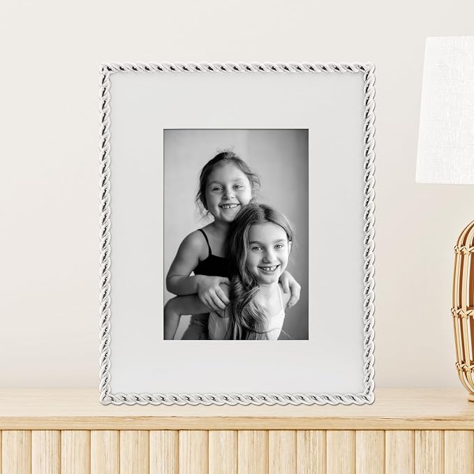 Lawrence Frames Silver Metal Rope 8x10 Matted - Image 3